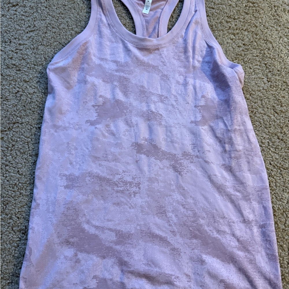 Athleta Light Pink Racerback Tank Top